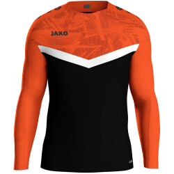 JAKO Iconic Sweatshirt 807 - schwarz/neonorange XL
