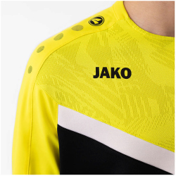 JAKO Iconic Sweatshirt 808 - schwarz/soft yellow L