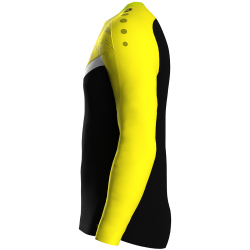 JAKO Iconic Sweatshirt 808 - schwarz/soft yellow L