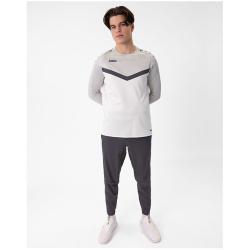 JAKO Iconic Sweatshirt 016 - wei&szlig;/soft grey/anthra light S