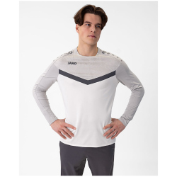 JAKO Iconic Sweatshirt 016 - wei&szlig;/soft grey/anthra light M