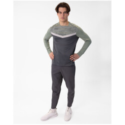 JAKO Iconic Sweatshirt 852 - anthra light/mintgrün/soft grey XL