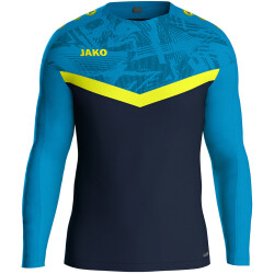 JAKO Iconic Sweatshirt 914 - marine/jako blau/neongelb S
