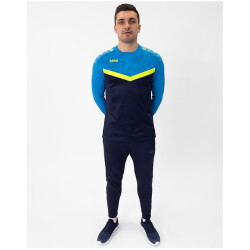 JAKO Iconic Sweatshirt 914 - marine/jako blau/neongelb S
