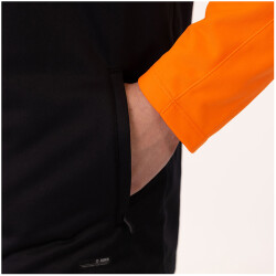 JAKO Iconic Polyesterjacke 807 - schwarz/neonorange XL