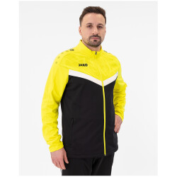 JAKO Iconic Polyesterjacke 808 - schwarz/soft yellow XL
