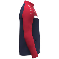 JAKO Iconic Polyesterjacke 901 - marine/chili rot M