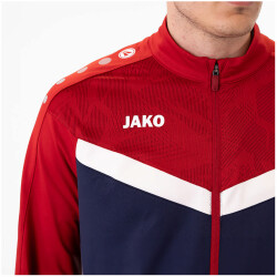 JAKO Iconic Polyesterjacke 901 - marine/chili rot XL