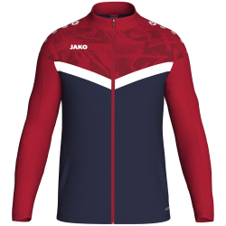 JAKO Iconic Polyesterjacke 901 - marine/chili rot 3XL