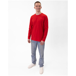 JAKO Organic Langarmshirt 100 - rot L