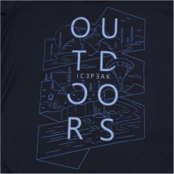 ICEPEAK Belcher T-Shirt Damen 390 - dark blue L