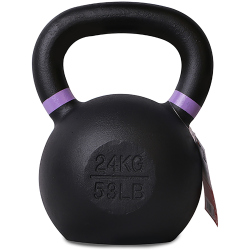 Pure2Improve Kettlebell lila/schwarz 24 kg