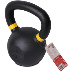 Pure2Improve Kettlebell gelb/schwarz 12 kg