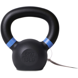 Pure2Improve Kettlebell blau/schwarz 6 kg