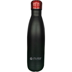 Pure2Improve Vakuum Isoflasche schwarz 0,5 Liter