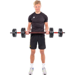 Pure2Improve Hybrid Kurz-/Langhantel-Set schwarz 40 kg