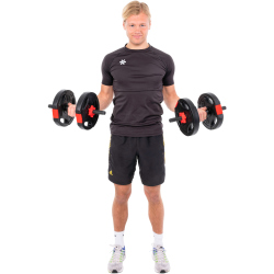 Pure2Improve Hybrid Kurz-/Langhantel-Set schwarz 30 kg
