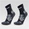 2er Pack UYN Approach Mid Trekkingsocken Herren B052 - black/grey 39-41