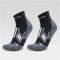 2er Pack UYN Approach Low Cut Trekkingsocken Herren B052 - black/grey 42-44