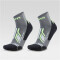 2er Pack UYN Approach Low Cut Trekkingsocken Herren J464 - grey/green 35-38
