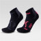 2er Pack UYN Run Super Fast Laufsocken Damen N371 - black/anthra-black/coral 35-36