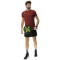 UYN Candela Winged Padelshirt Herren R768 - carmin/yellow S