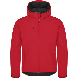 CLIQUE Classic Softshelljacke mit Kapuze Herren 35 - rot XS