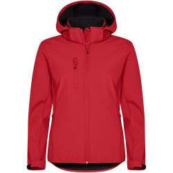 CLIQUE Classic Softshelljacke mit Kapuze Damen 35 - rot XS