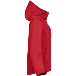 CLIQUE Classic Softshelljacke mit Kapuze Damen 35 - rot XS