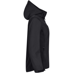 CLIQUE Classic Softshelljacke mit Kapuze Damen 99 - schwarz XS