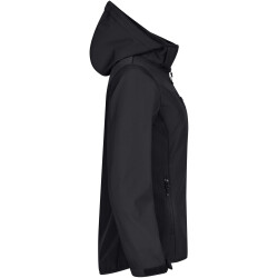 CLIQUE Classic Softshelljacke mit Kapuze Damen 99 - schwarz L