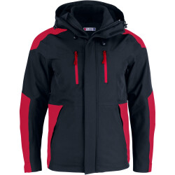 CLIQUE Stafford Trekkingjacke Herren 35 - schwarz/ rot XS