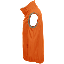 CLIQUE Basic Softshellweste Herren 18 - blutorange XS