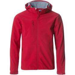 CLIQUE Basic Softshelljacke mit Kapuze Herren 35 - rot XS