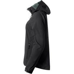 CLIQUE Basic Softshelljacke mit Kapuze Damen 99 - schwarz XS