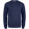 CLIQUE Premium Bio-Baumwoll Roundneck Sweatshirt Herren 580 - dunkelblau XS