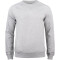CLIQUE Premium Bio-Baumwoll Roundneck Sweatshirt Herren 95 - grau meliert L