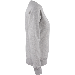 CLIQUE Premium Bio-Baumwoll Roundneck Sweatshirt Damen 95 - grau meliert XS