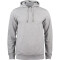 CLIQUE Premium Bio-Baumwoll Hoodie Herren 95 - grau meliert S