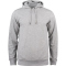 CLIQUE Premium Bio-Baumwoll Hoodie Herren 95 - grau meliert 3XL