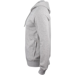 CLIQUE Premium Bio-Baumwoll Kapuzenjacke Herren 95 - grau...