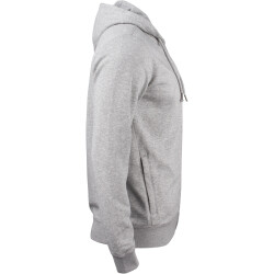 CLIQUE Premium Bio-Baumwoll Kapuzenjacke Herren 95 - grau meliert 4XL