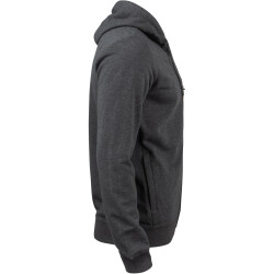 CLIQUE Premium Bio-Baumwoll Kapuzenjacke Herren 955 - anthrazit meliert M