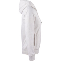 CLIQUE Premium Bio-Baumwoll Kapuzenjacke Damen 925 - natur meliert XL