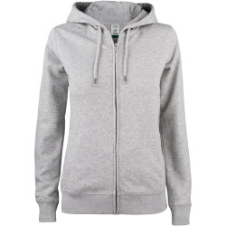 CLIQUE Premium Bio-Baumwoll Kapuzenjacke Damen 95 - grau...