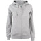 CLIQUE Premium Bio-Baumwoll Kapuzenjacke Damen 95 - grau meliert XL