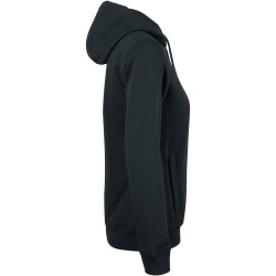 CLIQUE Premium Bio-Baumwoll Kapuzenjacke Damen 99 - schwarz L