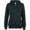 CLIQUE Premium Bio-Baumwoll Kapuzenjacke Damen 99 - schwarz L