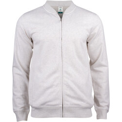 CLIQUE Premium Bio-Baumwoll Sweatjacke Herren 925 - natur...