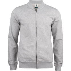 CLIQUE Premium Bio-Baumwoll Sweatjacke Herren 95 - grau...